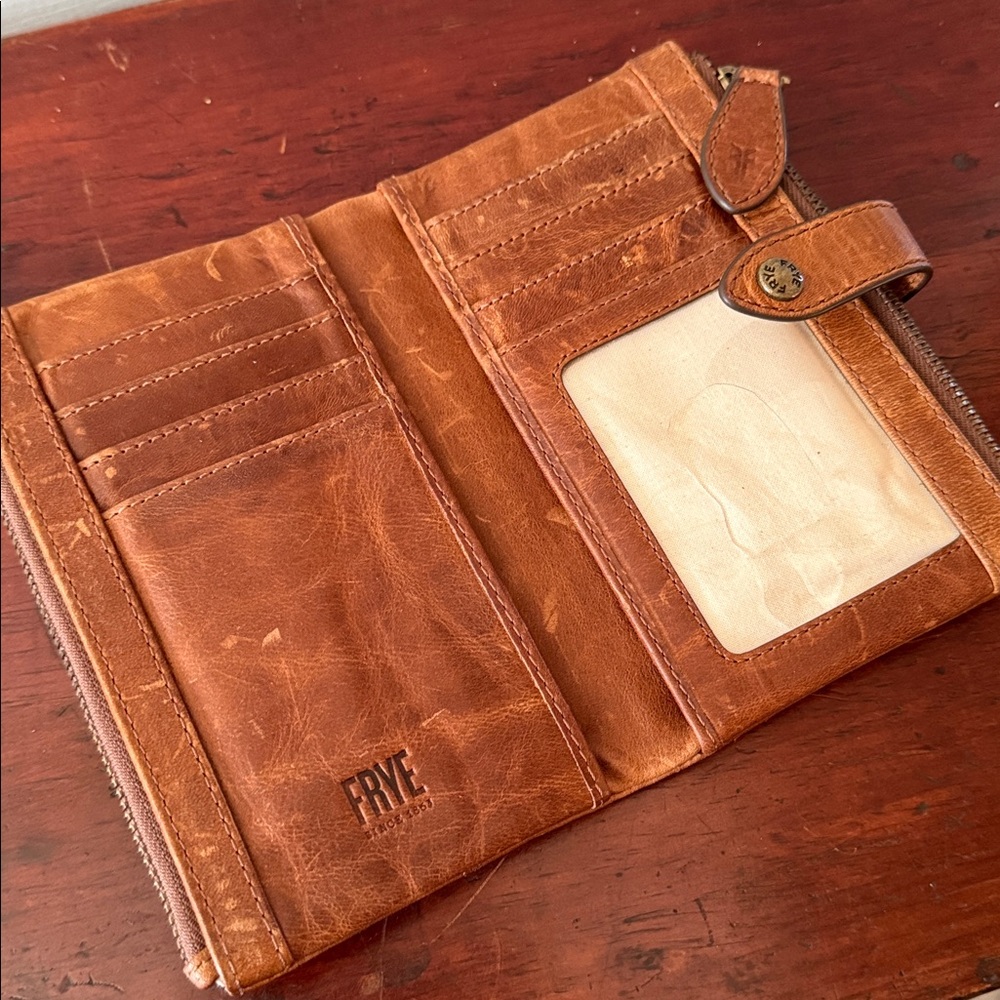 Frye Tan Leather Wallet - Picture 2 of 3